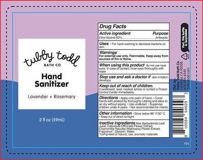 Hand Sanitizer 2oz Spray Lavender + Rosemary (Hand Sanitizer 2oz Spray Lavender + Rosemary)